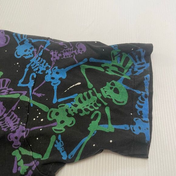 Vintage 90s Grateful Dead AOP Brockum Collection T-Shirt Size 2XL See Measureme - Picture 2 of 8